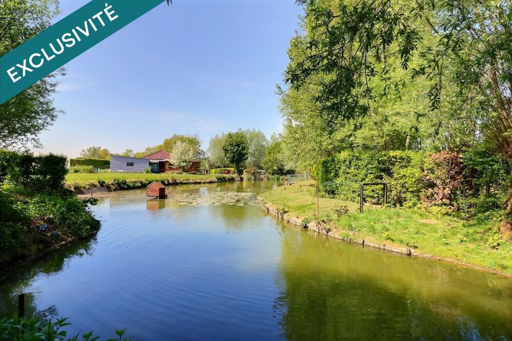 Vente Maison Pavillon individuel, de plain-pied, avec étang de pêche, sur 5000 m2, en pleine campagne ! A Solesmes. Solesmes