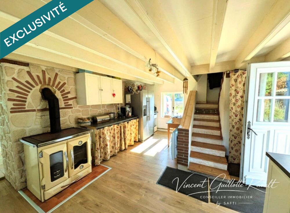 ? CHAUMES-EN-RETZ  MAISON 120 M²  3 CHAMBRES + BUREAU  TERRAIN DE 6 103 M²