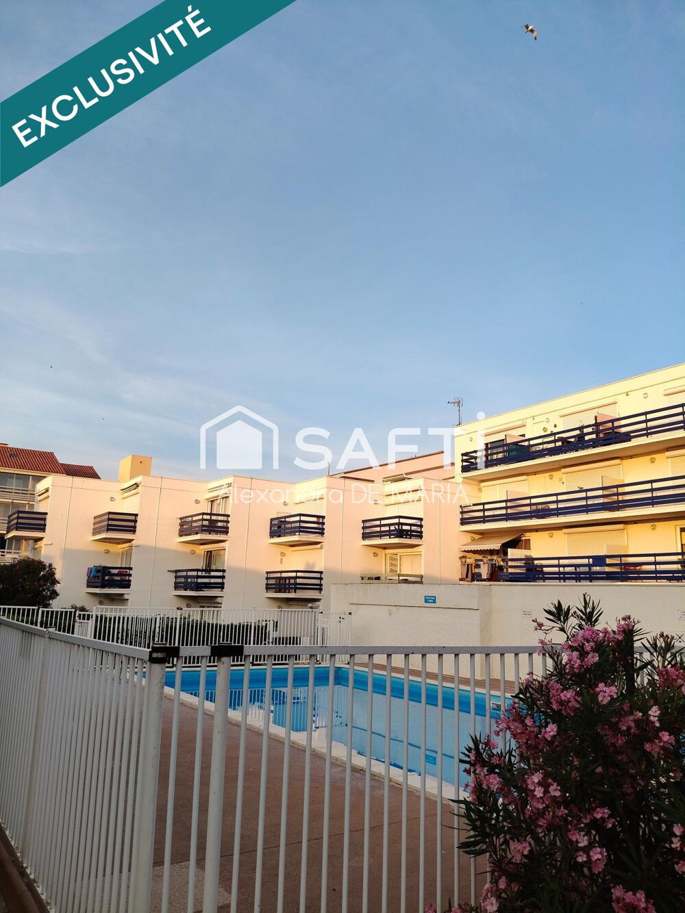 Vente Appartement appartement studio cabine vue mer et piscine Leucate