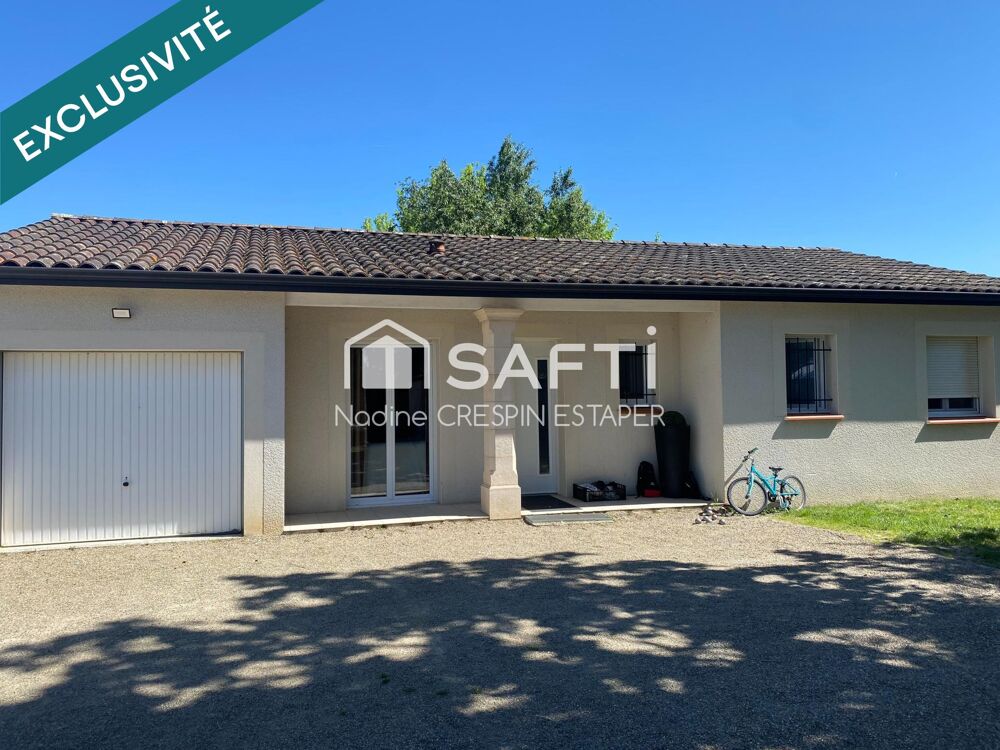 MONTAUBAN  MAISON DE PLAIN-PIED VENDUE LOUÉE  3 CHAMBRES  GARAGE & JARDIN