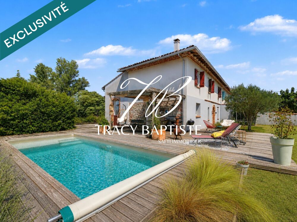 Maison de caractère avec piscine, 5 chambres et vue dégagée