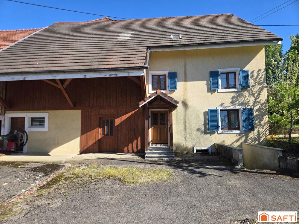 GROS POTENTIEL  MAISON + DÉPENDANCES  POSSIBILITÉ DE CRÉER PLUSIEURS LOGEMENTS  PROCHE SUISSE