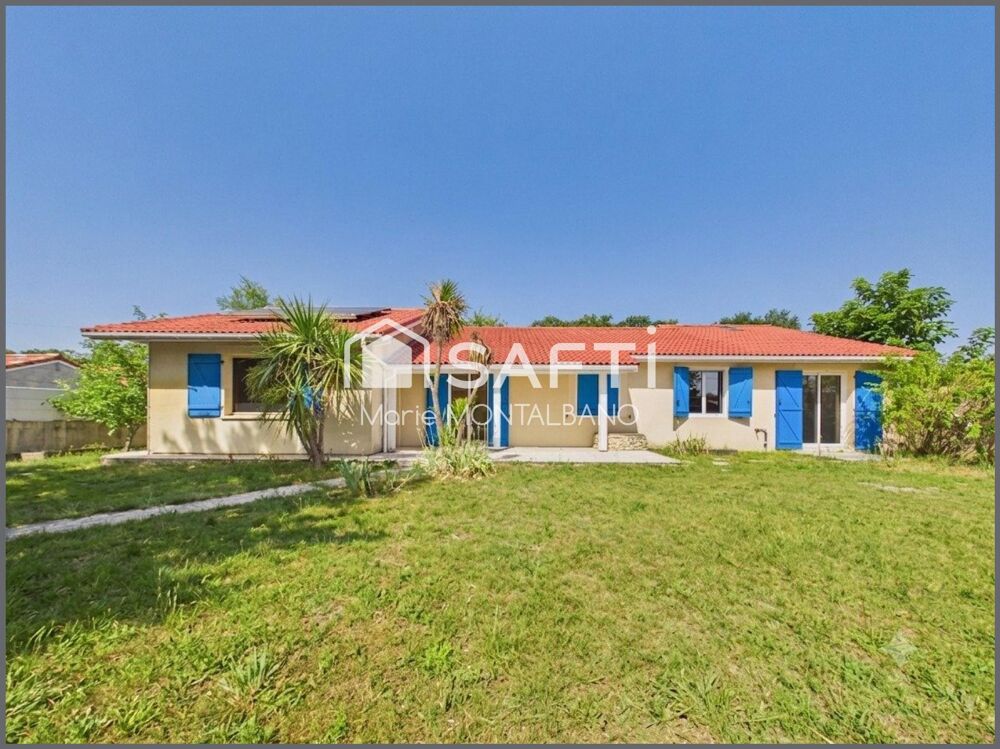 Vente Maison Maison de plain-pied, 4ch, bureau, terrasses et jardin Le teich