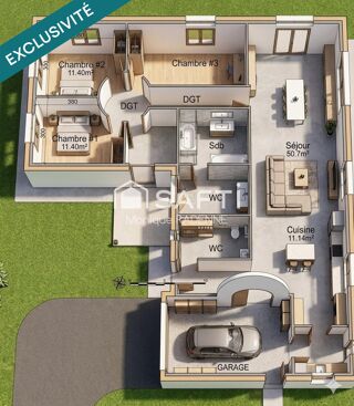  Maison à vendre 4 pièces 125 m²