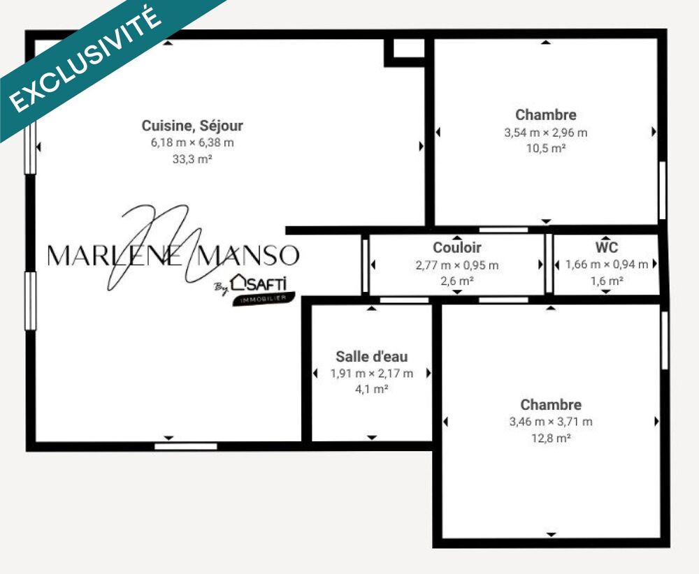 Vente Appartement T3 lumineux de 64 m² avec jardin, terrasse et 2 places Villenave-d'ornon