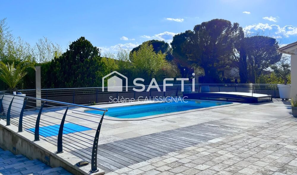 Maison rénovée de 188 m², 5 chambres, piscine, 3 grands garages