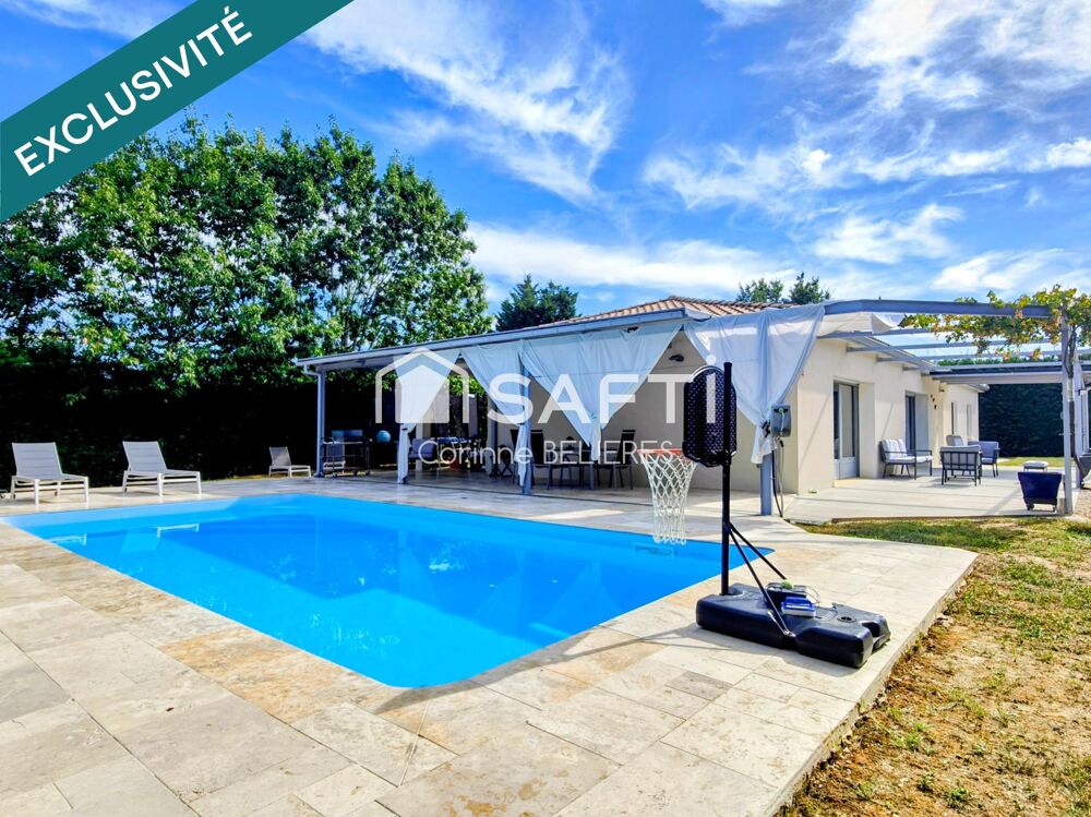 A vendre maison avec 4 chambres - terrain avec piscine - 1 logement indépendant