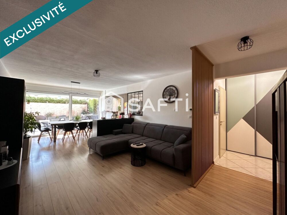 Vente Appartement EXCLUSIVITÉ – KEMBS LOECHLÉ | Magnifique F4 en Rez-de-Jardin (94 m²) avec terrasse, garage et jardin sans vis-à-vis Kembs