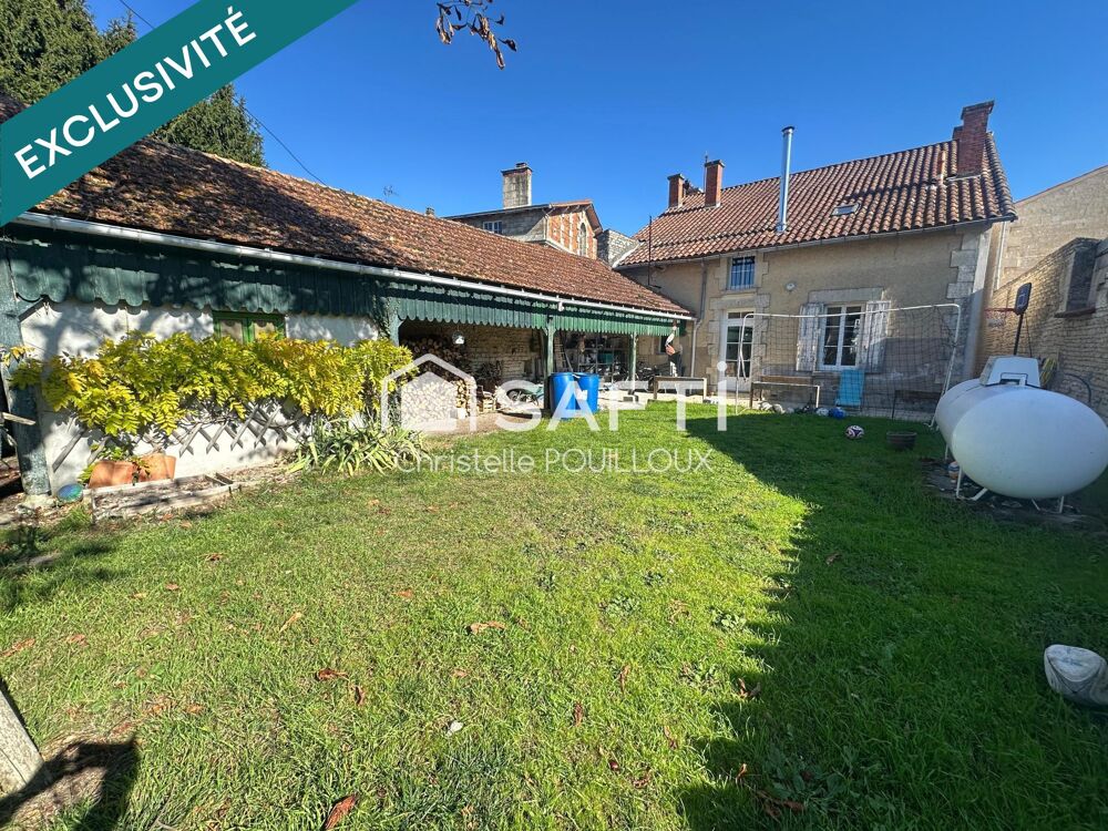 Maison,3 vastes chambres, dépendance, jardin clos
