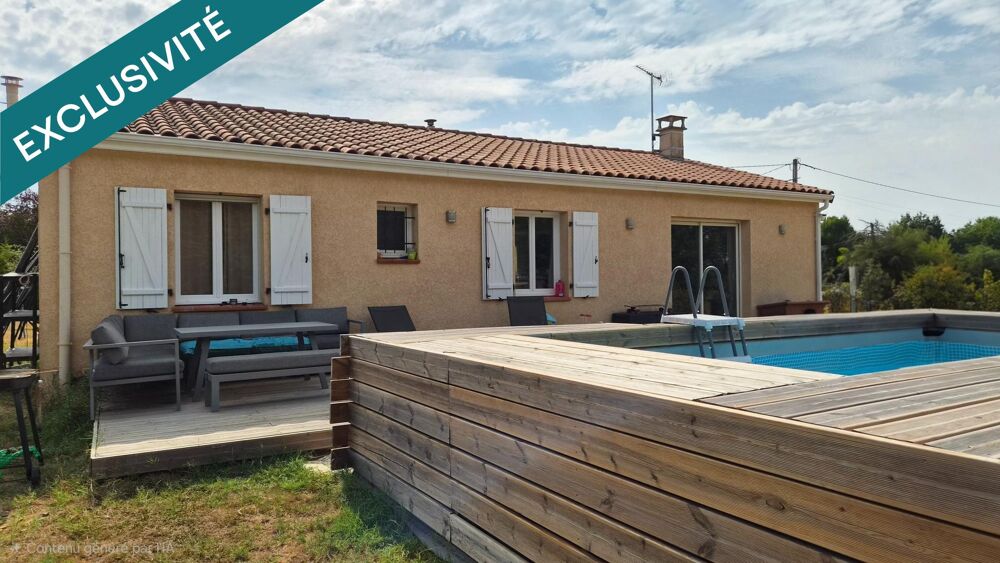Maison 4 pièces - 3 chambres - terrasse - piscine hors sol