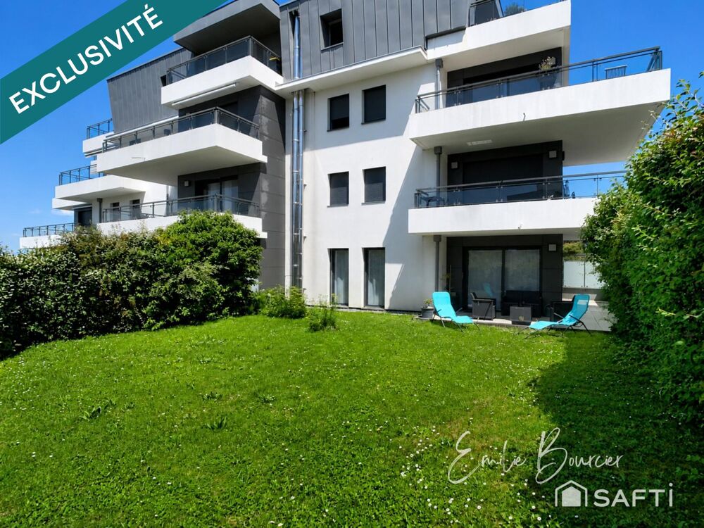 Vente Appartement 2 chambres, rez-de-jardin, terrasse, garage et cave Evian-les-bains