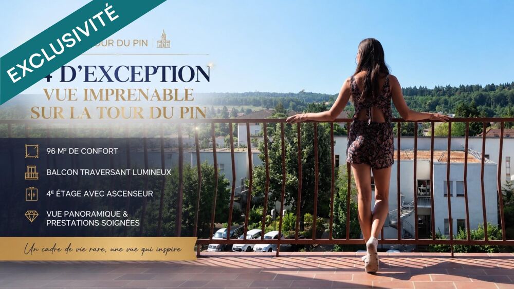 Grand T4 lumineux 96 m² avec balcon et ascenseur