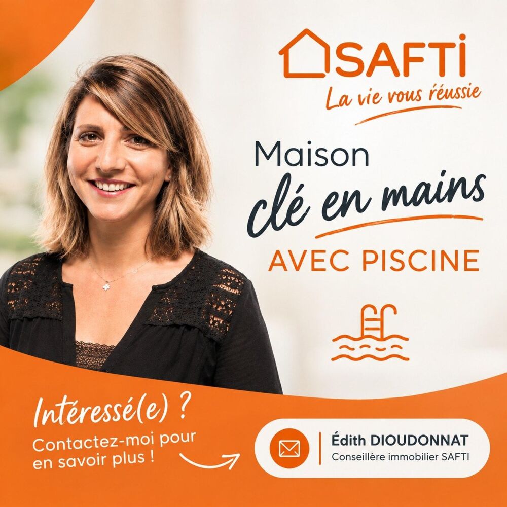 Plain pied spacieux avec piscine