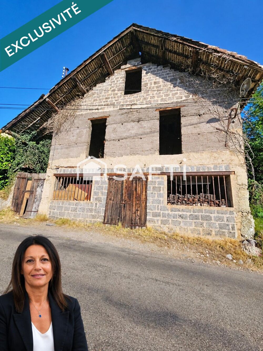 Vente Maison Grange à rénover: 140 m², vue montagne Apprieu