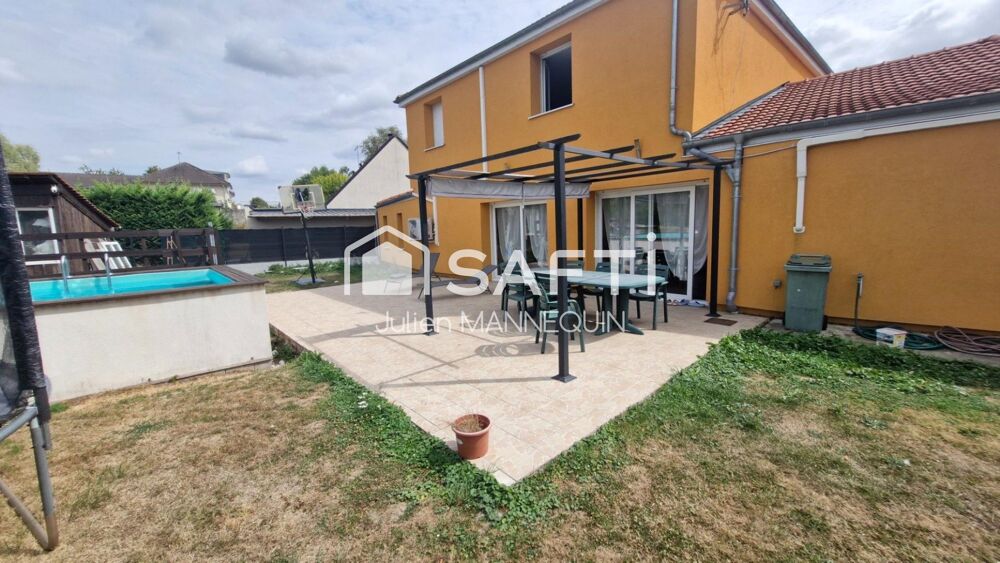 Vente Maison maison plein pied avec 4 chambres , garage , piscine, poêle a granule ballon thermodynamique et clim Saint-quentin