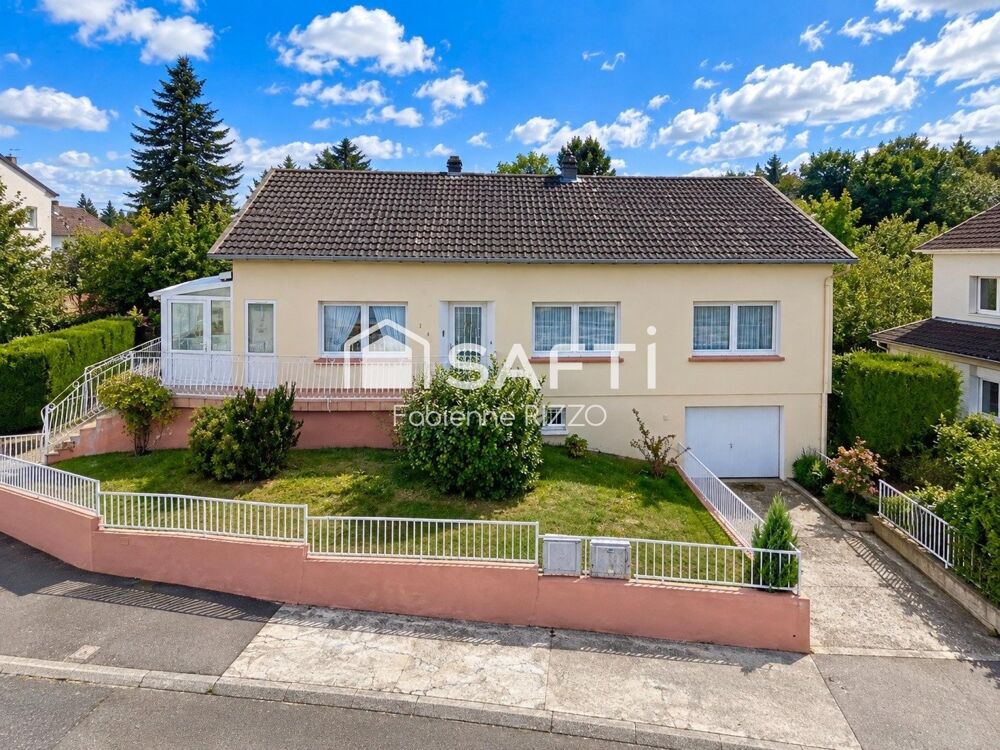 CREUTZWALD - MAISON INDIVIDUELLE PLAIN PIED SUR SOUS SOL COMPLET ET JARDIN
