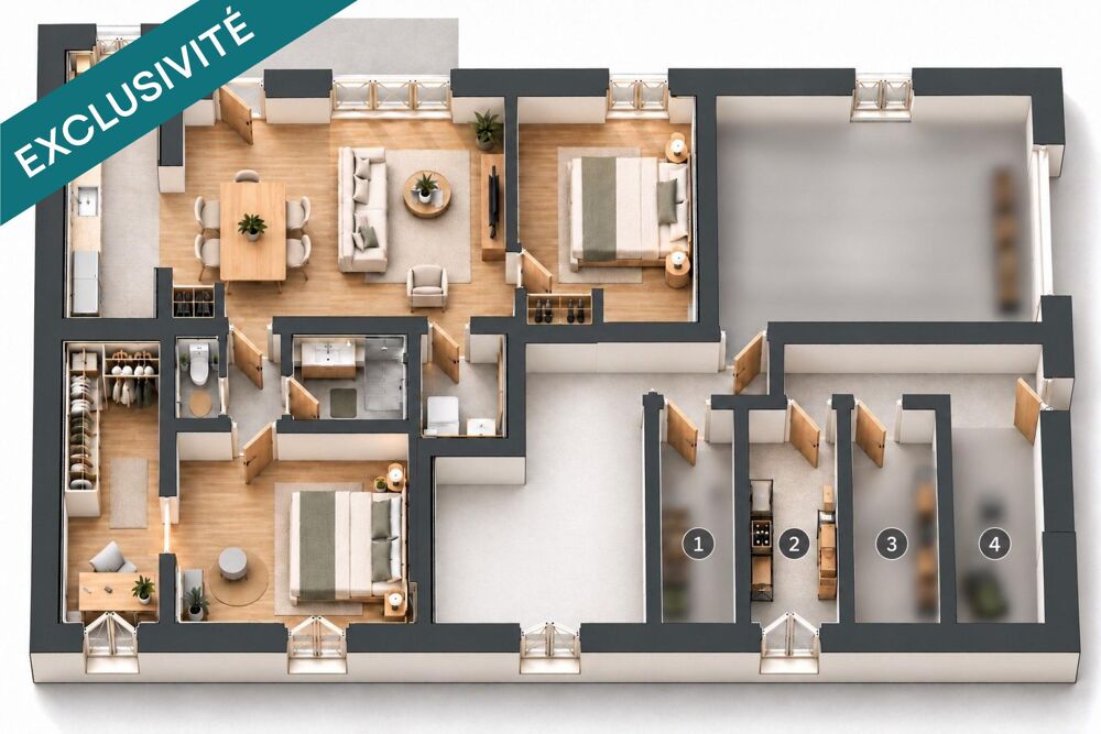 Vente Appartement T2 bis en rez de jardin Beaumont
