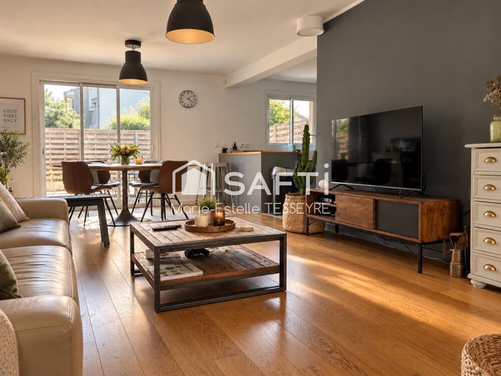 Vente Maison Eysines, aux portes du Bouscat Maison T4 – 82,19 m² – 3 chambres – Terrasse 50 m² – Garage 15m²– Climatisation Eysines