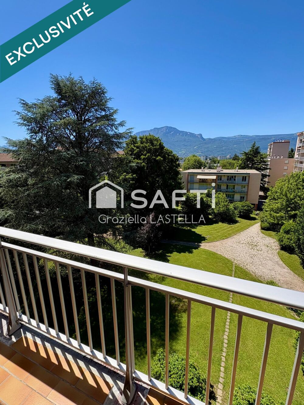 Vente Appartement SAINT-MARTIN-D'HÈRES – T4 TRANSFORMÉ EN T3 – VUE NATURE ET MONTAGNES Saint-martin-d'heres