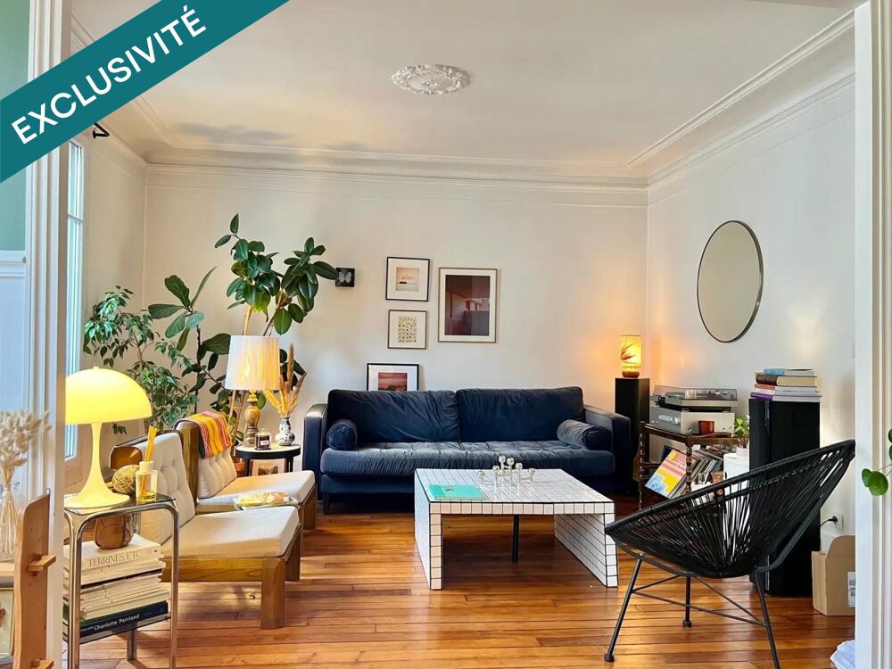 Vente Appartement T3 rénové avec goût – 3ème étage, 3 caves Paris 20