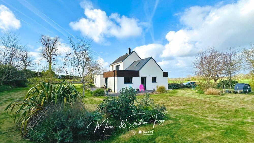 Maison contemporaine avec grand terrain
