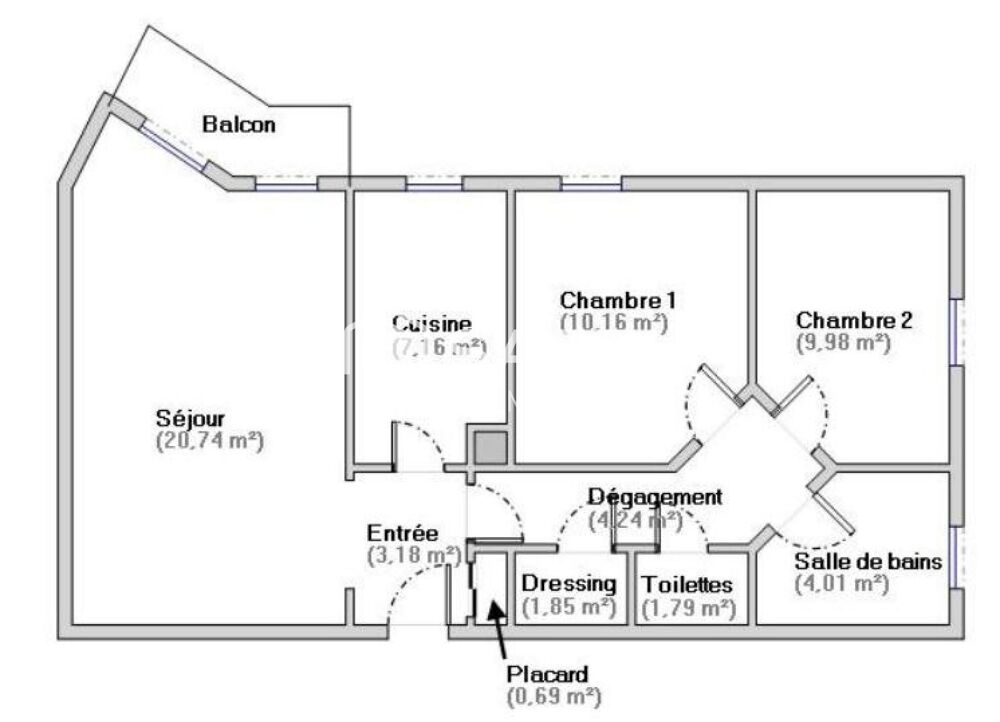 Vente Appartement Appartement 3P avec balcon, cave et parking Le kremlin-bicetre