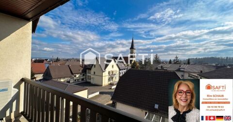   H�singe - Dernier �tage : F3/F4 lumineux  avec vue panoramique sur le village et son clocher Appartement - 4 pi�ce(s) - 74 m�