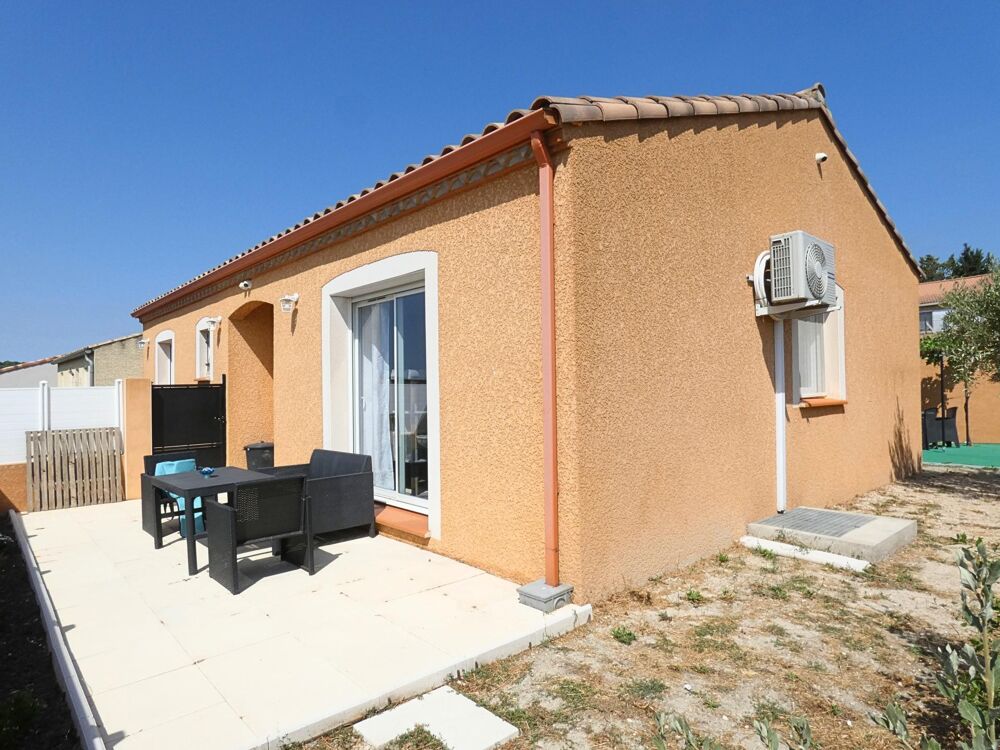 Villa plain pied 90m² 3 chambres sur terrain de 350m² piscinable avec grand garage