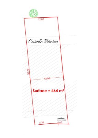  Terrain à vendre 464 m²