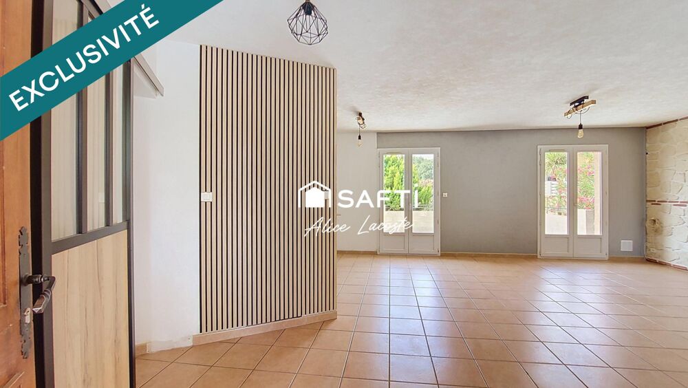 Plain-pied avec 4 chambres et grand terrain