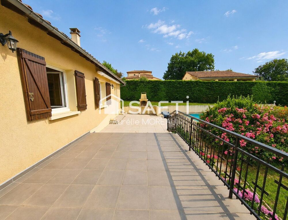 Maison plain-pied 3ch grand jardin piscine