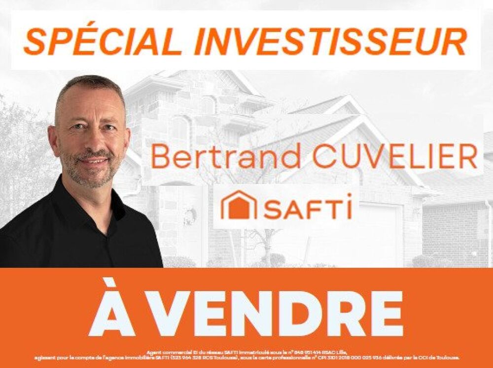 Vente Maison SPÉCIAL INVESTISSEUR - maison 85 m² - 3 ch - DPE = D - louée 750 € / mois Roubaix