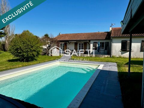   À vendre Maison de plain-pied avec piscine et grand terrain Maison - 7 pièce(s) - 140 m²