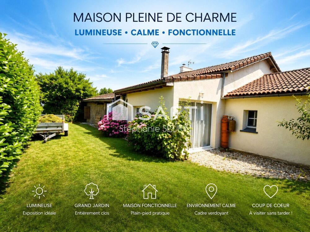 Vente Maison longère avce garage et dépendance; grand jardin Neuvicq
