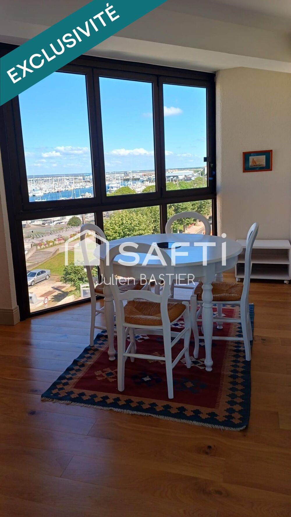 Vente Appartement Arcachon bd de la plage - vue port et vue partielle mer - appartement de 68m2 avec 2 chambres, ascenseur, parking Arcachon