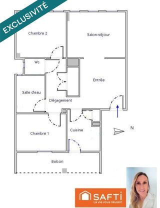  Appartement � vendre 3 pi�ces 74 m�