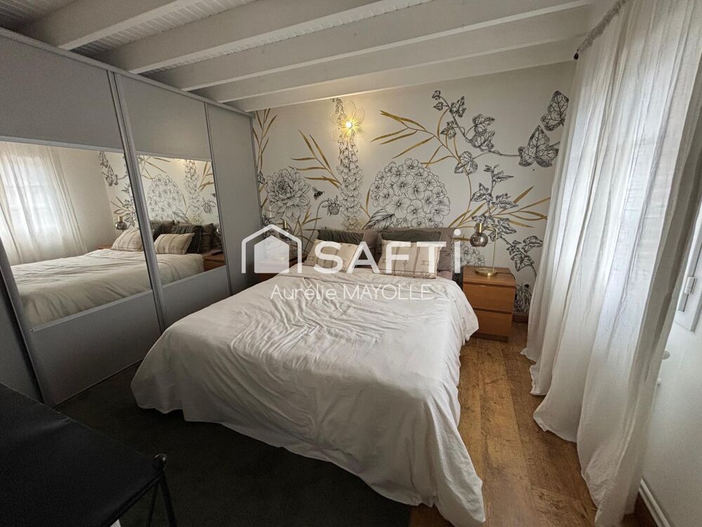 Maison de caractère de 145m2, 4 chambres, jardin, garage, carport