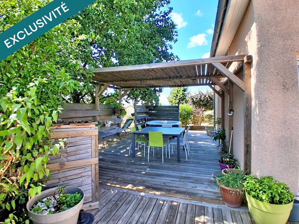 Maison prête à habiter, 124m², 3 chambres, bureau, garage...