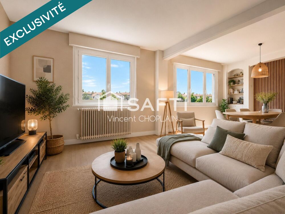Vente Maison pharos, Bel-étage lumineuse, 3CH, garage jardin,135M², Métro Tram Wasquehal