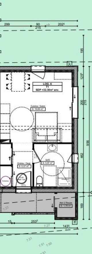  Appartement � vendre 1 pi�ce 32 m�