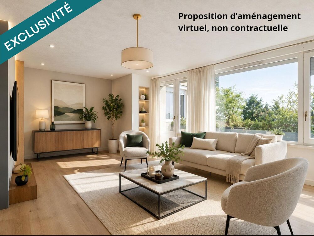Vente Appartement T4 en dernier étage + 45 m² d'extérieurs : bien rare ! Lyon 8