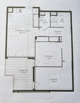  Appartement � vendre 3 pi�ces 67 m�