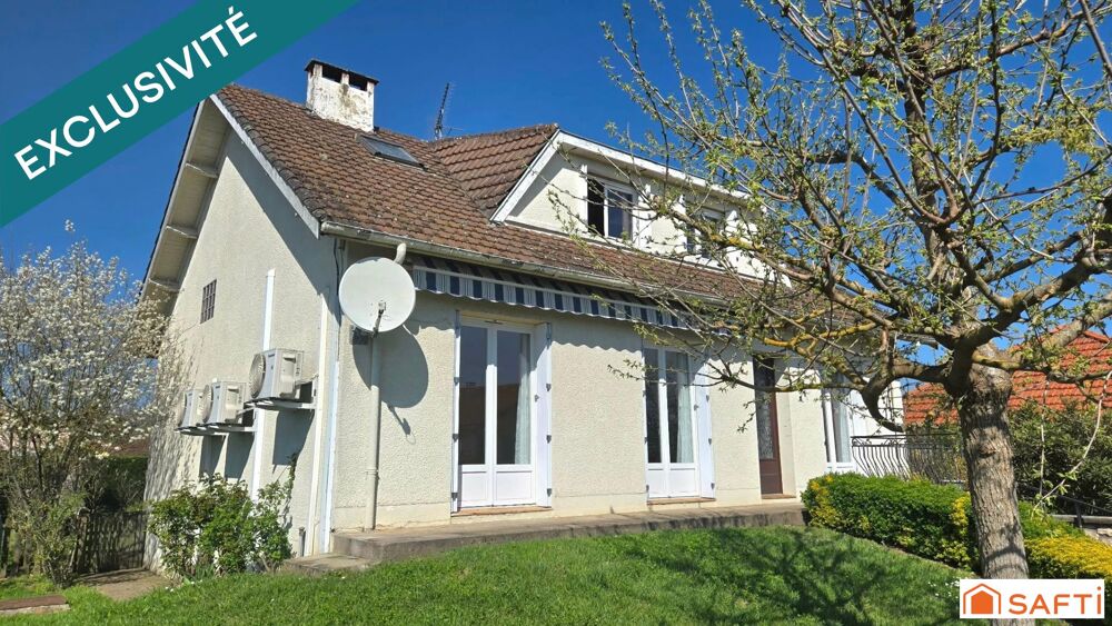 Maison familiale avec 4 chambres, garage et jardin clos