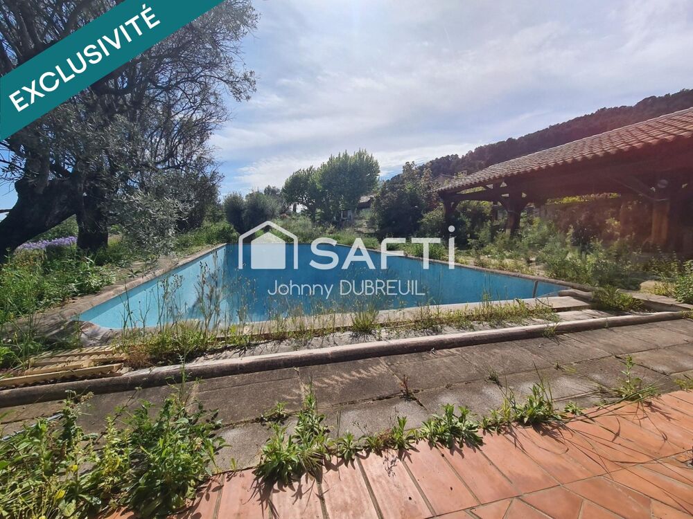 Vente Terrain LA FARLEDE - Magnifique terrain à bâtir de 1288m2 avec un bâti existant en forme de L et piscine La farlede