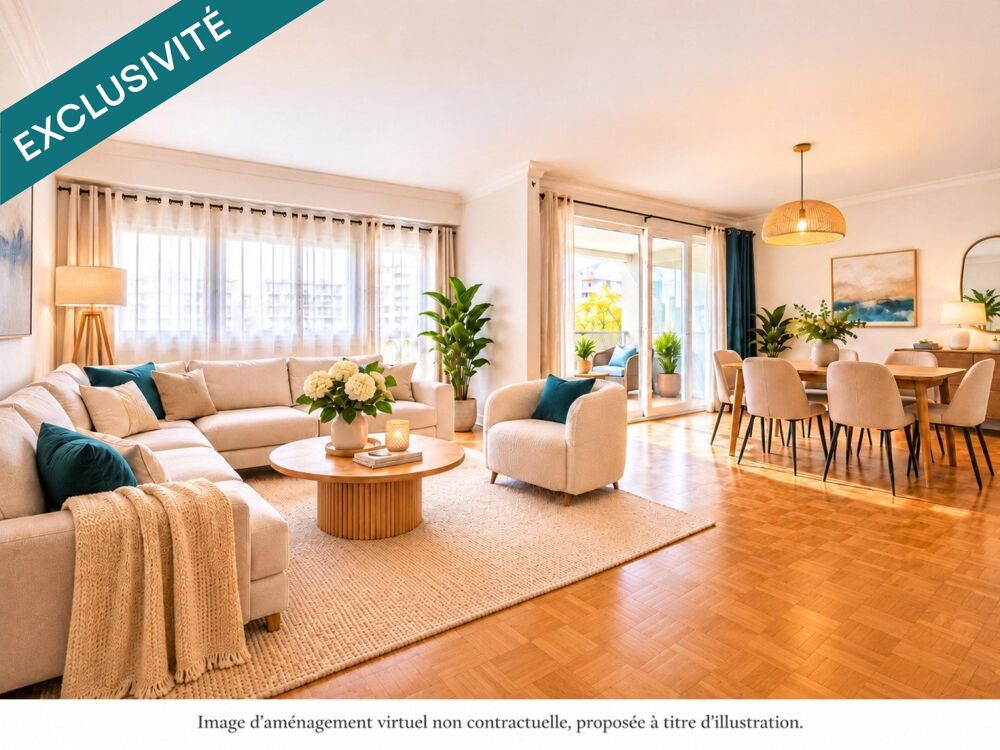Vente Appartement MASSY OPÉRA – 106,91 m² – DERNIER ÉTAGE – 3 CHAMBRES + POSSIBILITÉ 4 – 269 000 € Massy