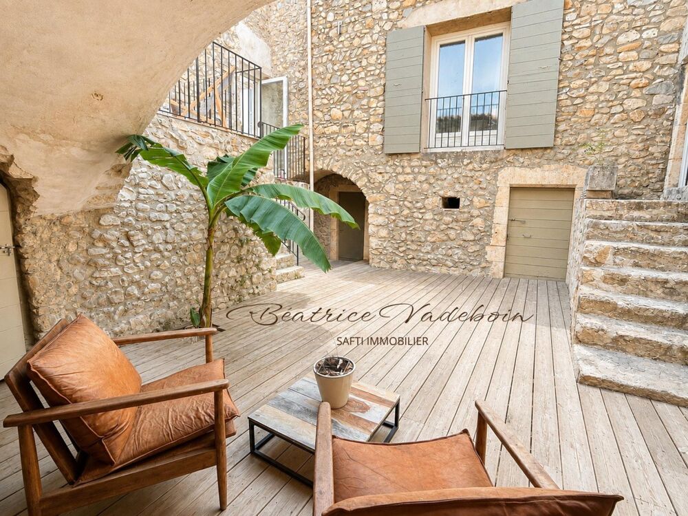 Vente Maison Propriété de caractère en pierre avec Piscine- Drôme provençale Mirmande