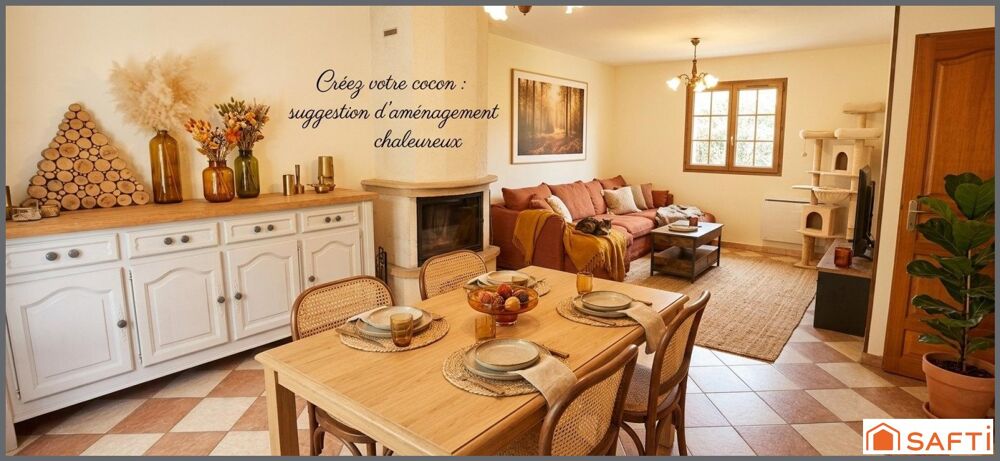 Vente Maison Plain-pied, 2 chambres, 1 bureau et 2 000 m² de terrain Saint-jean-du-thenney