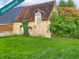 Vente Maison Grange 45 m² au sol, 2 niveaux possibles, mitoyenne d'un coté, terrain 280 m², La Carneille La carneille