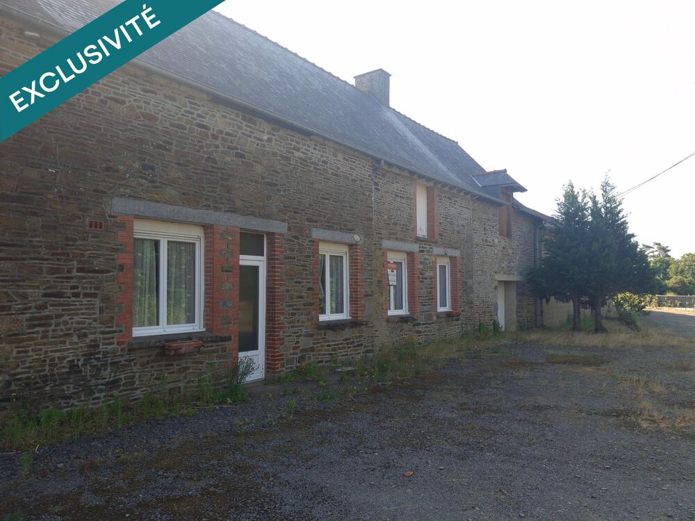 Longère à rénover, terrain 2038 m 2 - à 5 mn de la Gare de Montreuil-sur -ille, Axe Rennes-St Malo.