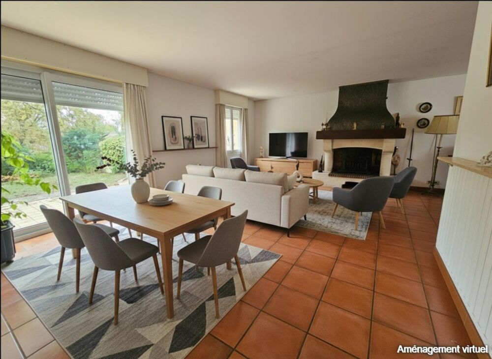 Vente Maison Maison de 157 m² pleine de charme dans un cadre verdoyant et paisible à Léognan - 4 chambres - Grande pièce de vie - Sous sol de Leognan